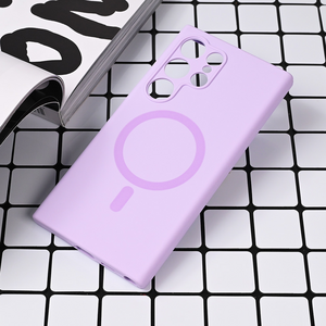 Maska / futrola Magsafe Pure color za Samsung S928B Galaxy S24 Ultra lila.