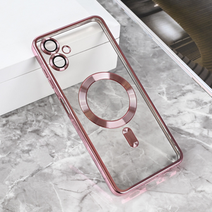 Maska / futrola Magsafe Lux za Samsung A065F Galaxy A06 roze.