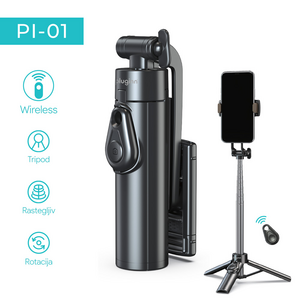 Selfie stick + tripod Pluginn PI-01 crni.