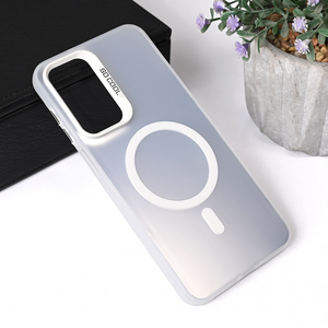 Maska / futrola Magsafe providna za Samsung A266 Galaxy A26 5G srebrna.