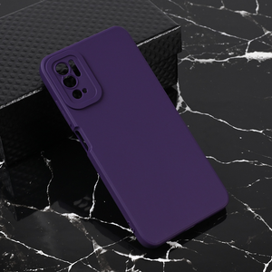 Silikonska maska / futrola Teracell Giulietta za Xiaomi Redmi Note 10 5G mat tamno ljubicasta.