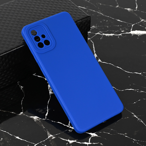 Silikonska maska / futrola Teracell Giulietta za Samsung A515F Galaxy A51 mat plava.