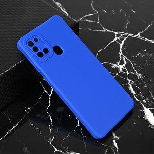 Silikonska maska / futrola Teracell Giulietta za Samsung A217F Galaxy A21s mat plava.