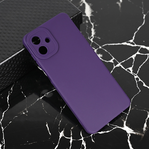 Silikonska maska / futrola Teracell Giulietta za Samsung A075F Galaxy A07 mat tamno ljubicasta.