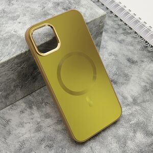 Maska / futrola COLOR METAL MagSafe za iPhone 11 (6.1) zlatna (MS).