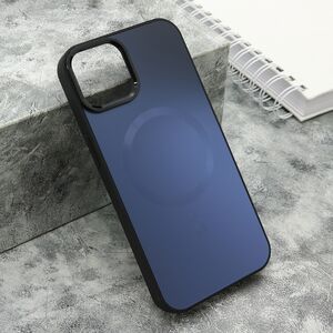 Maska / futrola COLOR METAL MagSafe za iPhone 13 (6.1) crna (MS).