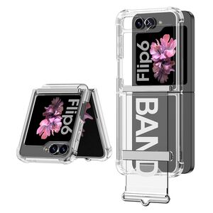 Maska / futrola providna STRAP za Samsung F741B/F761B Galaxy Z Flip 6 5G/Z Flip 7 FE 5G bela (GKK case) (MS).