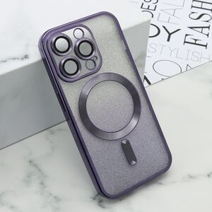 Maska / futrola GLITTER MAGSAFE za iPhone 15 Pro (6.1) ljubicasta (MS).