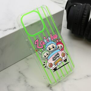 Maska / futrola print PARTY za iPhone 15 Pro (6.1) zelena LBB004 (MS).