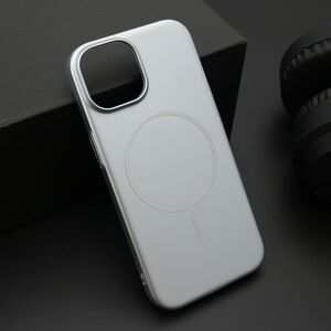 Maska / futrola PURE mat MagSafe za iPhone 15 srebrna (MS).