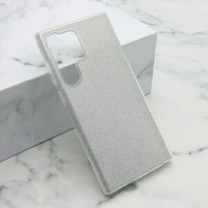 Silikonska maska / futrola GLITTER SHOW YOURSELF za Samsung Galaxy S23 Ultra srebrna (MS).