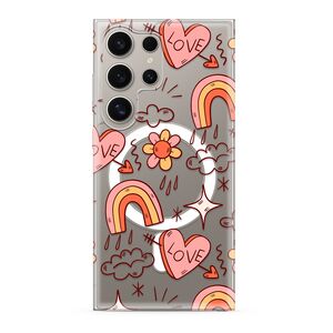 Maska / futrola silikonska print MagSafe za Samsung S928 Galaxy S24 Ultra 5G love (MS).