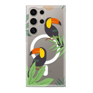 Maska / futrola silikonska print MagSafe za Samsung S928 Galaxy S24 Ultra 5G jungle (MS).