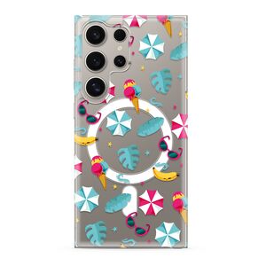 Maska / futrola silikonska print MagSafe za Samsung S928 Galaxy S24 Ultra 5G beach (MS).