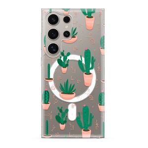 Maska / futrola silikonska print MagSafe za Samsung S928 Galaxy S24 Ultra 5G cactus (MS).