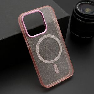 Maska / futrola SPARKLING MagSafe za iPhone 15 Pro (6.1) roze (MS).