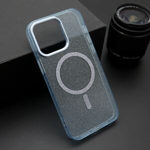 Maska / futrola SPARKLING MagSafe za iPhone 15 Pro Max (6.7) plava (MS).