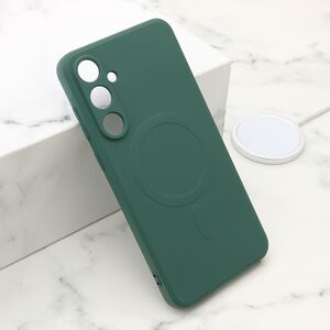 Maska / futrola VELVET TOUCH MagSafe za Samsung A556 Galaxy A55 5G tamno zelena (MS).