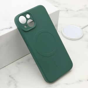 Maska / futrola VELVET TOUCH MagSafe za iPhone 14 (6.1) tamno zelena (MS).