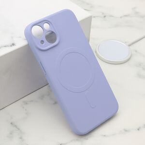 Maska / futrola VELVET TOUCH MagSafe za iPhone 15 ljubicasta (MS).