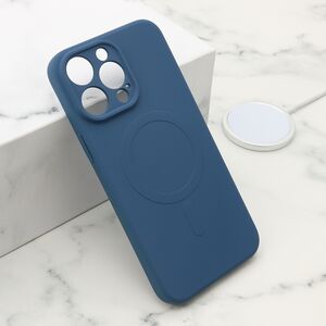 Maska / futrola VELVET TOUCH MagSafe za iPhone 14 Pro Max (6.7) plava (MS).