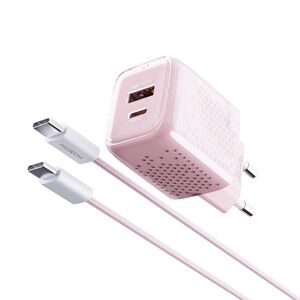 Kucni punjac Moxom MX-HC206 18W FAST PD 20W Type C na Type C pink (MS). Kucni punjac Moxom MX-HC206 18W FAST PD 20W Type C na Type C pink (MS).