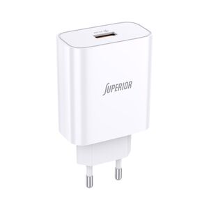 Kuciste punjaca Superior CO-DC27 Fast QC3.0 22.5W 5A belo (MS). Kuciste punjaca Superior CO-DC27 Fast QC3.0 22.5W 5A belo (MS).