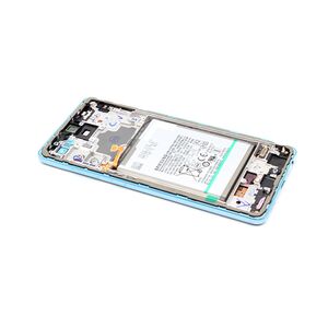 LCD displej za Samsung A725/A726 Galaxy A72/A72 5G + Touch screen + frame blue original EU (MS).