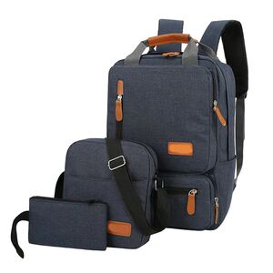 Ranac za laptop BP-07 set 3u1 (ranac i dve torbice) plavi (MS).