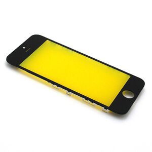 Staklo touchscreen-a za iPhone 5 sa frejmom crni (MS).