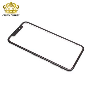 Staklo touchscreen-a za Iphone XR+ frame (Crown Quality) crni (MS).