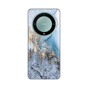Silikonska maska / futrola print za Huawei Honor Magic 5 Lite Blue Gold Marble.