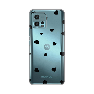 Silikonska maska / futrola print ultra tanka za Motorola Moto G72 Hearts.