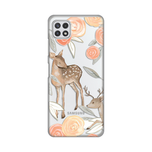 Silikonska maska / futrola print ultra tanka za Samsung A226 Galaxy A22 5G Flower Deer.