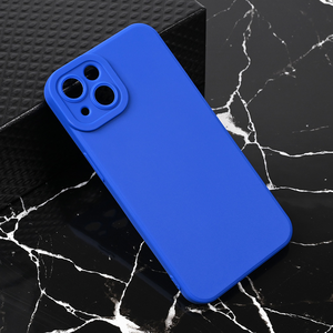 Silikonska maska / futrola Teracell Giulietta za iPhone 13 mat plava.