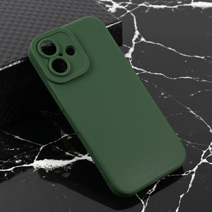 Silikonska maska / futrola Teracell Giulietta za iPhone 17 mat zelena.