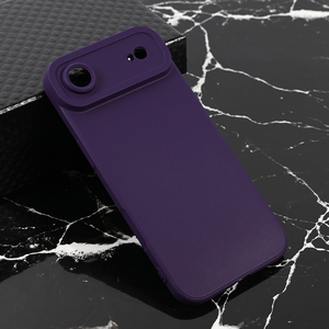 Silikonska maska / futrola Teracell Giulietta za iPhone 17 Air mat tamno ljubicasta.