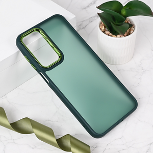 Maska / futrola Shining Camera za Samsung A175 Galaxy A17 tamno zelena.