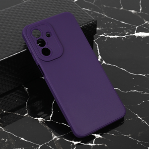 Silikonska maska / futrola Teracell Giulietta za Samsung A175 Galaxy A17 mat tamno ljubicasta.