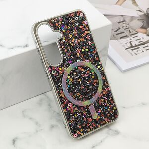Maska / futrola GLAM GLOW MagSafe za Samsung S921 Galaxy S24 5G/Samsung S931 Galaxy S25 5G crna (MS).