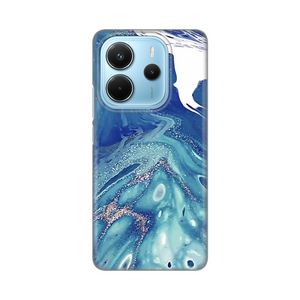 Silikonska maska / futrola print za Xiaomi Redmi Note 14 4G (SRB) Blue Marble.