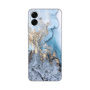 Silikonska maska / futrola print za Samsung A075F Galaxy A07 Blue Gold Marble.