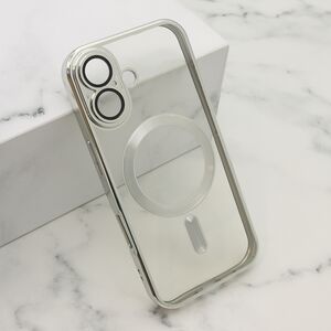 Maska / futrola CAMERA PROTECT MAGSAFE za iPhone 17 srebrna (MS).