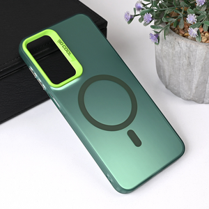 Maska / futrola Magsafe providna za Samsung A165F Galaxy A16 5G zelena.