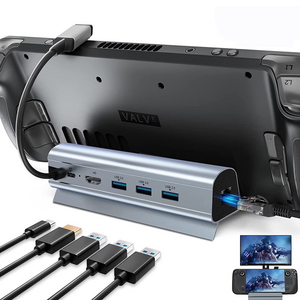 Adapter Type C JWD-TC58 na LAN, PD, HDMI, 3x USB 3.0 6 u 1 sivi. Adapter Type C JWD-TC58 na LAN, PD, HDMI, 3x USB 3.0 6 u 1 sivi.