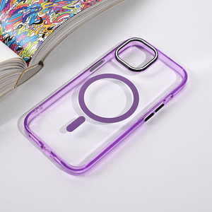 Maska / futrola Magsafe Color Pop za iPhone 15 6.1 ljubicasta.