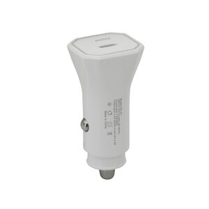 Auto punjac 25W Type-C ulaz bez kabla beli (MS).
