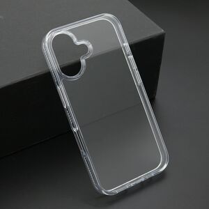 Maska / futrola COLOR frame za iphone 16 (6.1) srebrna (providna) (MS).