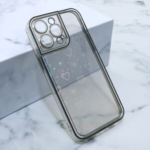 Maska / futrola Heart IMD za iPhone 14 Pro Max (6.7) srebrna (MS).
