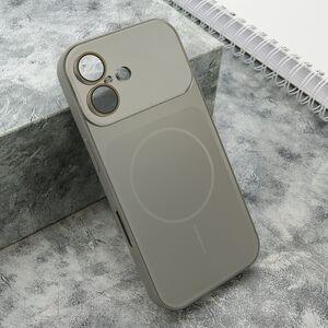 Maska / futrola COLOR METAL MagSafe II za iPhone 17 srebrna (MS).